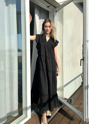 Ankita s voile kjole Sort Neo Noir 